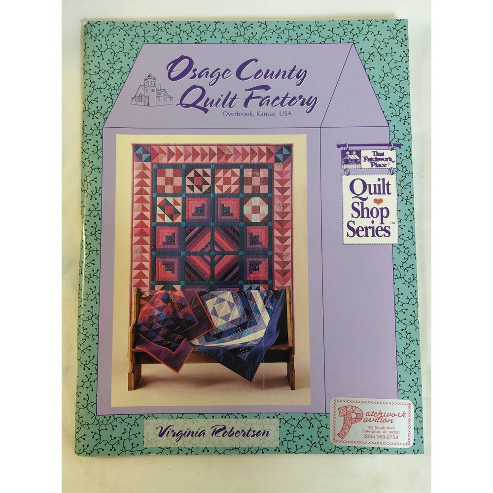 Osage County Quilt Factory Quilt Pattern Book Virginia Robertson 1992 Quilt Shop